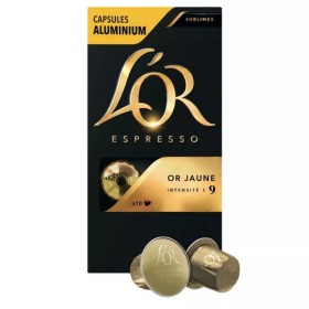 Café L'OR ESPRESSO Absolute Gold Sublime, 10 cápsulas de aluminio de 52 g