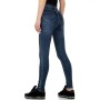 Women's jeans with raw pearl finish