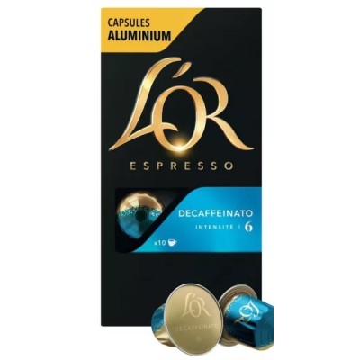 Café Decaffeinato X10 Capsules Aluminium 52g - L'OR ESPRESSO