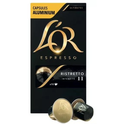 Café Ristretto X10 Capsules Aluminium 52g - L'OR ESPRESSO