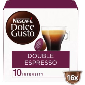 Capsules Café Double Espresso Compatible Dolce Gusto x16 136G - NESCAFÉ DOLCE GUSTO