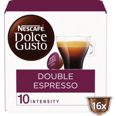 Capsules Café Double Espresso Compatible Dolce Gusto x16 136G - NESCAFÉ DOLCE GUSTO