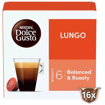 Nescafé Dolce Gusto Lungo Compatible Coffee Capsules (16 Capsules)