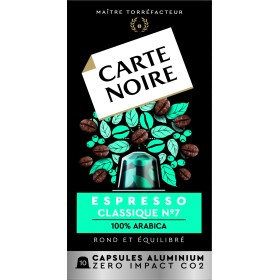 Capsules Café Espresso Classique Compatibles Nespresso x10 55g - CARTE NOIRE