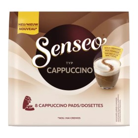 Senseo-Compatible Cappuccino Coffee Pods (8-pack) - Senseo