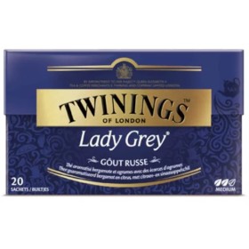 Thé noir Lady Grey x20 - TWININGS