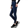 Women's high waist slim stretch jeans with raw belt