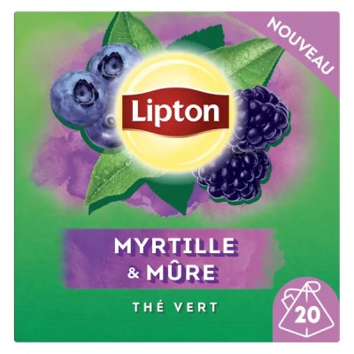 Lipton Green Tea Blueberry Blackberry 20s