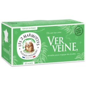 Infusion Verveine, 30 sachets, 48g - LES 2 MARMOTTES