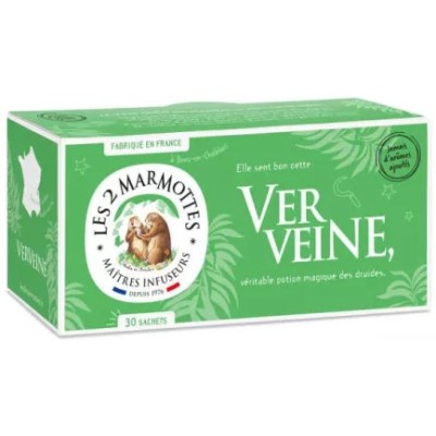 Verbena Infusion, 30 sachets, 48g - LES 2 MARMOTTES