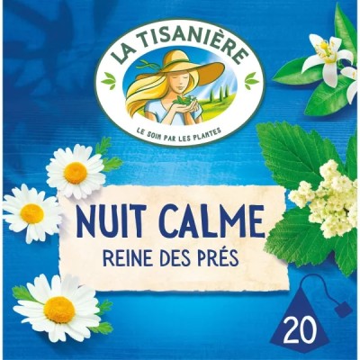 Meadowsweet, Linden, Orange Blossom, and Chamomile Night Infusion x20 - LA TISANIÈRE