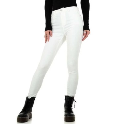 Women's Skinny Jeans with push-up effect in white