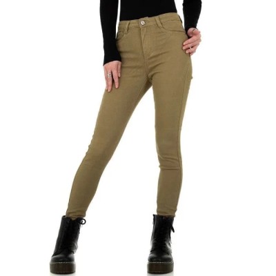 Women's Skinny Jeans with push up effect olive