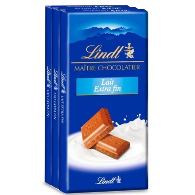 Maître Chocolatier Lait Extra Fin Lot 3x100g - LINDT