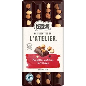 Tablette De Chocolat Noir Noisettes Entières Torréfiées 170g - LES RECETTES DE L’ATELIER NESTLÉ