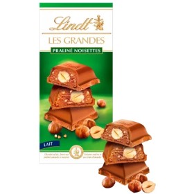 Chocolate Bar Les Grandes Hazelnut Milk Praliné 225 G - LINDT