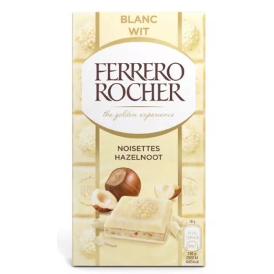 Ferrero Rocher Avellana Blanca, 90g - FERRERO