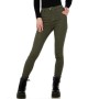 Women's Skinny Jeans with push-up effect green