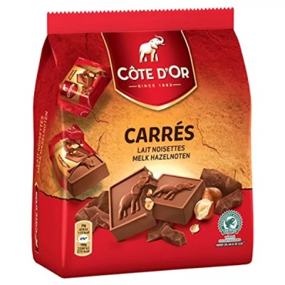 Milk chocolate and hazelnut square 200g - COTE D'OR
