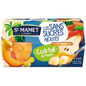 Dessert Cocktail De Fruits Sans Sucre Ajoutés 4x113g - St Mamet