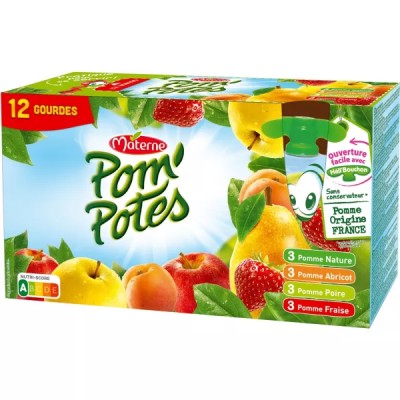 Compotas en botella surtido 12x90g - POM' POTES