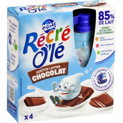 Dairy Chocolate Snack Bottle 4x85g - RÉCRÉ O'LÉ