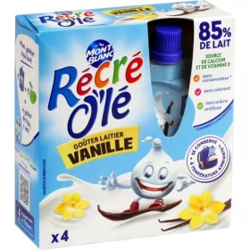 Vanilla Dairy Snack Bottle 4x85g - RÉCRÉ O'LÉ