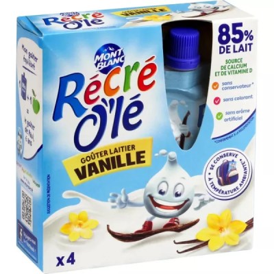Vanilla Dairy Snack Bottle 4x85g - RÉCRÉ O'LÉ
