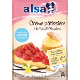 Préparation crème pâtissière à la vanille de bourbon x12 - ALSA