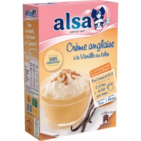 Preparación de postre de natillas de vainilla 300g - ALSA