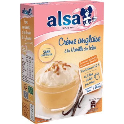 Vanilla custard dessert preparation 300g - ALSA