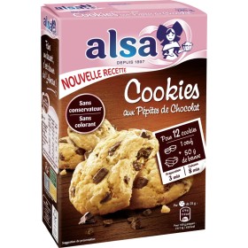 Préparation pour Cookies aux Pépites de Chocolat 240g - ALSA