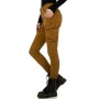 Jeans Femme façon cargo camel