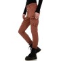 Jeans Femme façon cargo camel