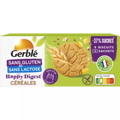 Biscuit Céréales sans gluten Happy digest 150g - GERBLE