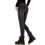 Jeans Femme slim taille haute gris délavé