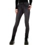 Jeans Femme slim taille haute gris délavé