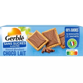 Milk Chocolate Biscuit No Added Sugars 126g - Gerble