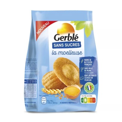 Soft madeleine without sugar 150g - GERBLE