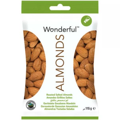 Almendras Tostadas Saladas 115g - Wonderful