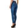 Jeans Women's high waist slim blue jeans