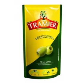 Pitted Green Olives, 100g - TRAMIER