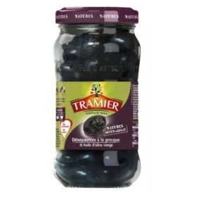 Olives Noires Dénoyautées Façon Grecque, 220g - TRAMIER