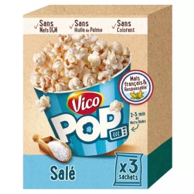 Salted Popcorn 3x80g - Vico