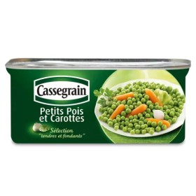 Petits Pois Carottes Tendres et Fondants 130g - CASSEGRAIN