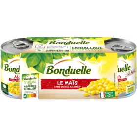 Maïs Sans Sucres Ajoutés 3x140g - BONDUELLE