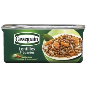 Soft and Soft Prepared Lentils 130g - CASSEGRAIN