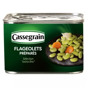 Flageolets Préparés extra fins La de 465g - CASSEGRAIN