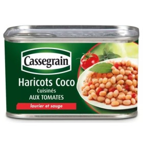 Coconut Beans Cooked with Bay Tomato and Sauje 435g - CASSEGRAIN