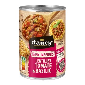 Lentejas Con Tomate Y Albahaca 400g - D'AUCY